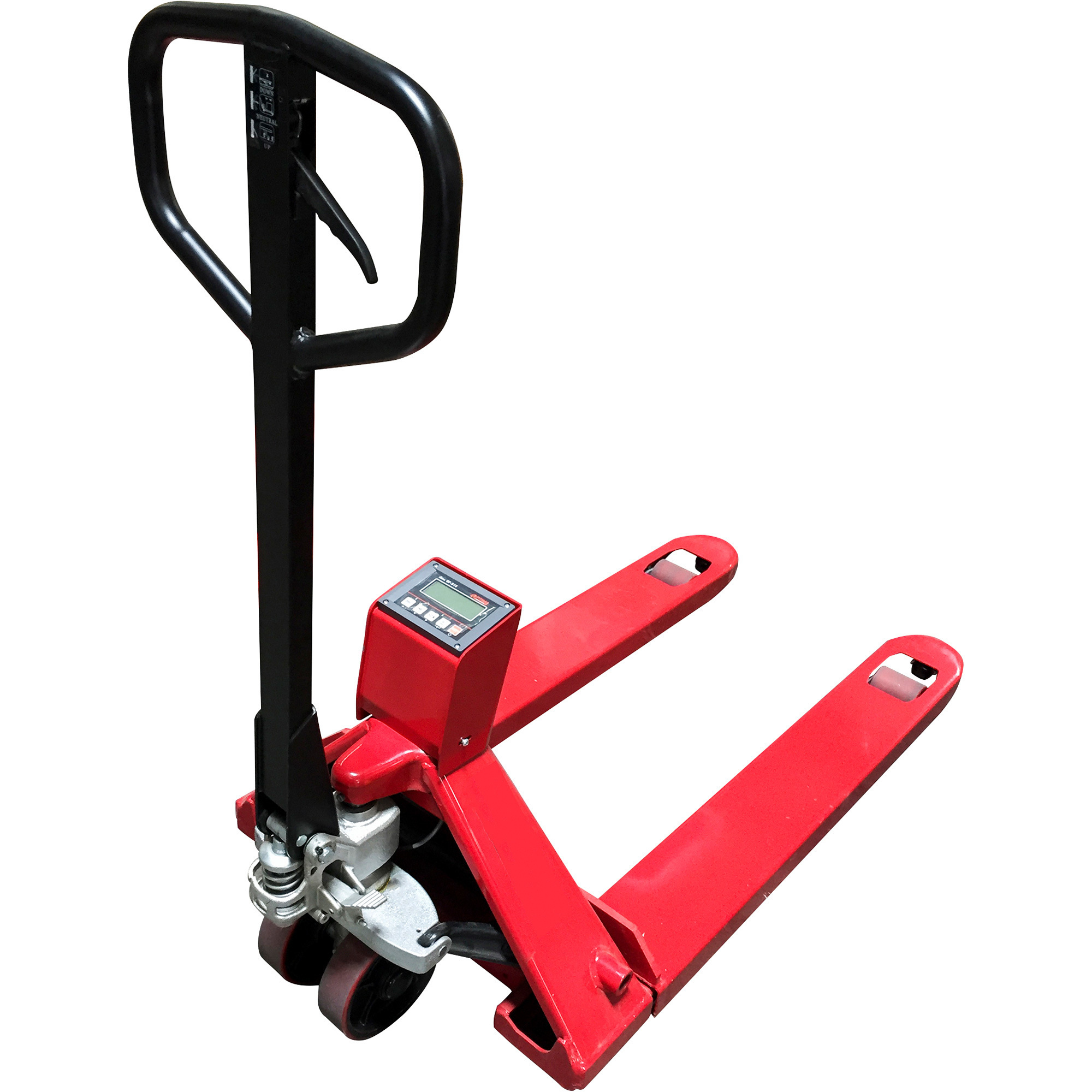 Optima Scale Pallet Truck with Built-In Scale, 5,000-Lb. Capacity, 1-Lb. Display Increments, Model# OP-918W-5K